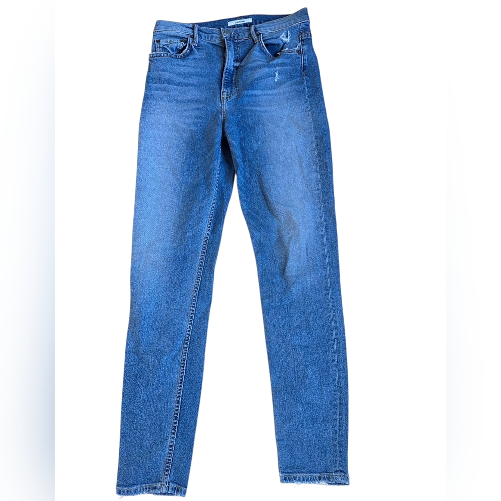GRLFRND Kendall Blue Denim Jeans In Heart Of Glass Wash Size 27